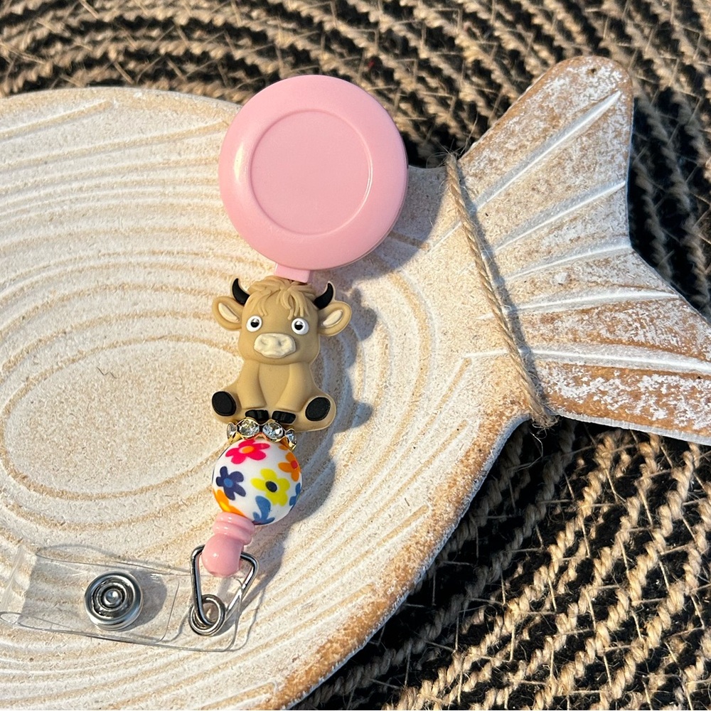 Cow Badge Reel